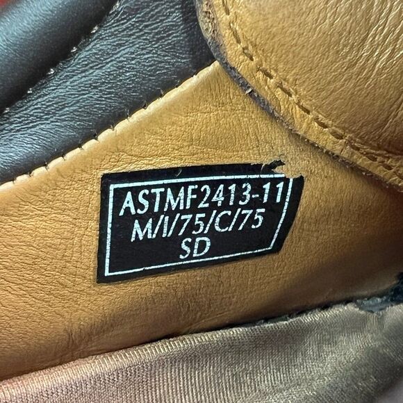 Red Wing Men's Size 9 Brown Leather Steel Toe Lace Up Work Shoes - Picture 11 of 12